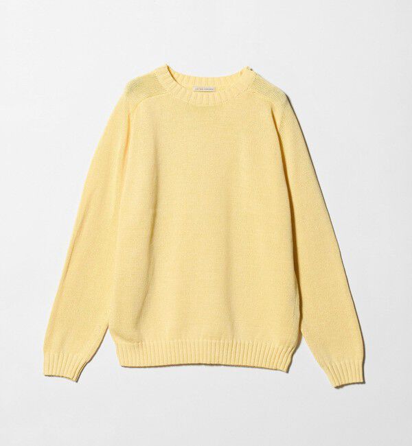 UNITED ARROWS「テープヤーン 天竺編み  クルーネック サマーニット」|ニット・セーター|YELLOW