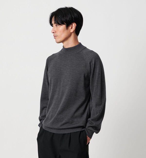 BEAUTY&YOUTH UNITED ARROWS「SUPER130 ウール タートル ニット ウォッシャブル」|ニット・セーター|DK.GRAY