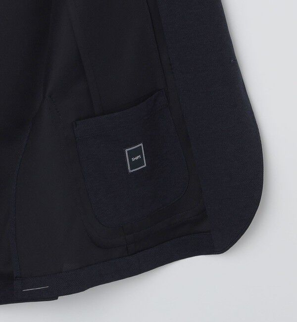 SHIPS「SHIPS:＜洗濯可能 ＞ ジャージー シャツ ジャケット」|テーラードジャケット|
