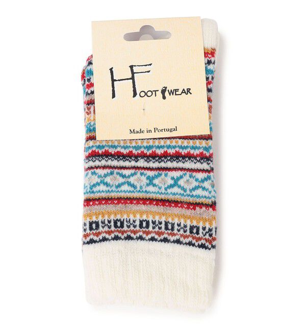 SHIPS any「H FOOT WEAR: フェアアイル ソックス」|ソックス|オフホワイト