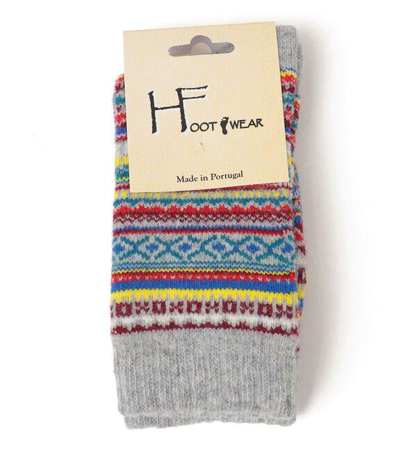 SHIPS any「H FOOT WEAR: フェアアイル ソックス」|ソックス|ライトグレー