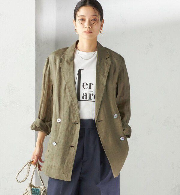 SHIPS for women「〈手洗い可能〉ラミー シアー ジャケット」|テーラードジャケット|