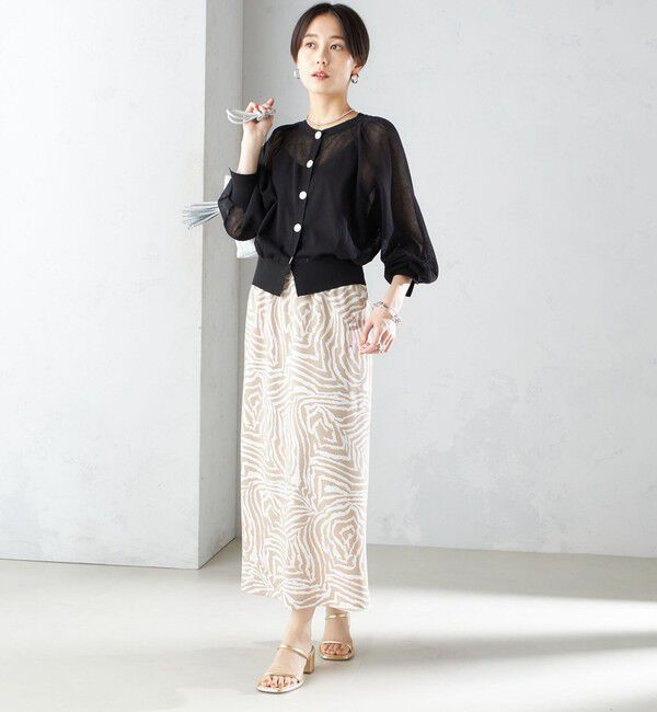 SHIPS for women「〈手洗い可能〉2WAY シアー カーディガン」|カーディガン|