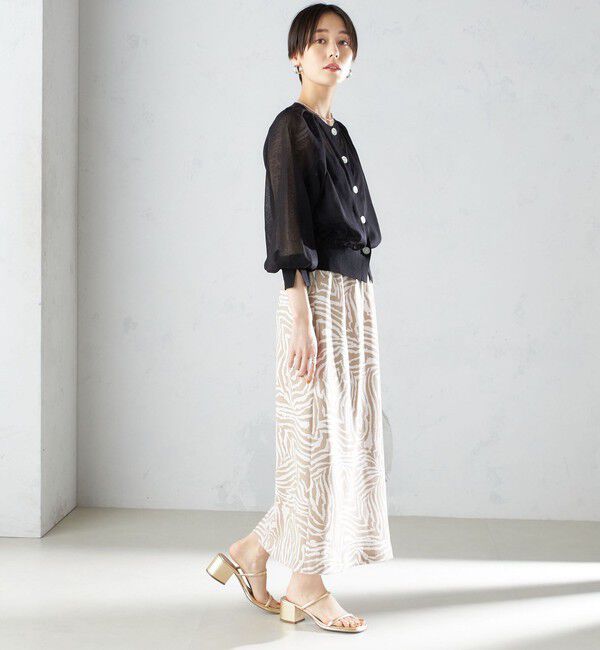 SHIPS for women「〈手洗い可能〉2WAY シアー カーディガン」|カーディガン|