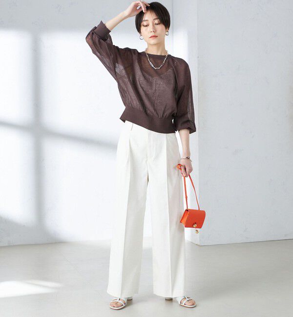 SHIPS for women「〈手洗い可能〉2WAY シアー カーディガン」|カーディガン|