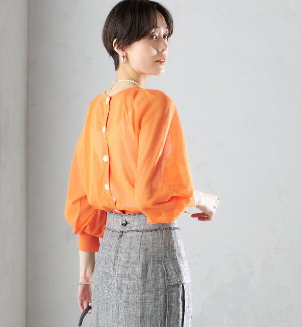 SHIPS for women「〈手洗い可能〉2WAY シアー カーディガン」|カーディガン|