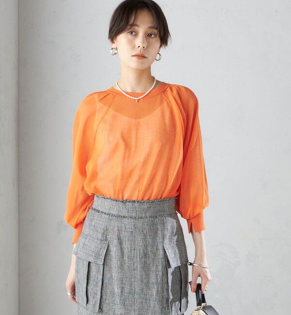 SHIPS for women「〈手洗い可能〉2WAY シアー カーディガン」|カーディガン|