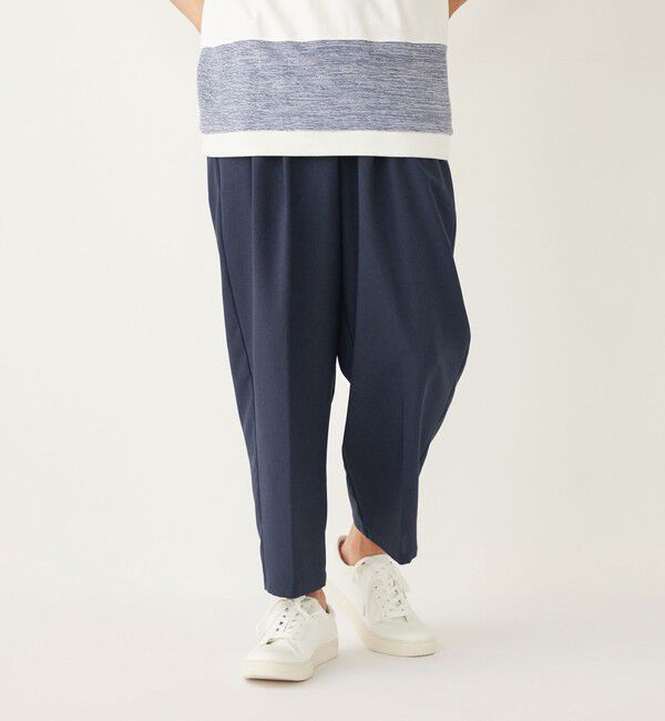 SHIPS Colors 「SHIPS Colors:ポリトロ ワイド テーパード イージーパンツ(セットアップ対応可能)」|その他|ネイビー