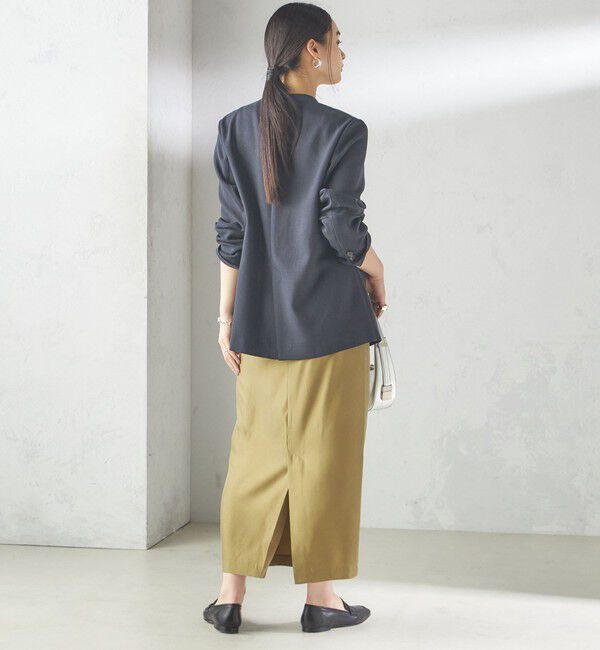 SHIPS for women「〈手洗い可能〉キュプラ混 ツイル ドロスト スカート」|スカート|