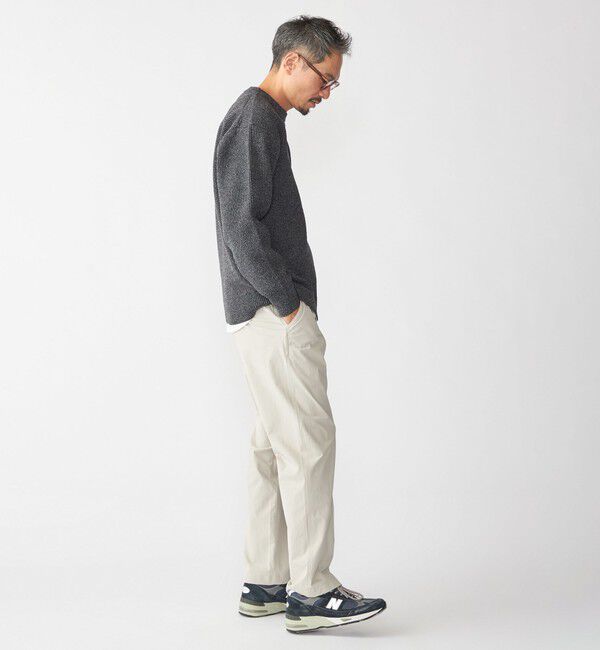 SHIPS「【WEB限定】SHIPS: ビッグシルエット クルーネック レイヤード ニット（ニット+ロンT）」|ニット・セーター|