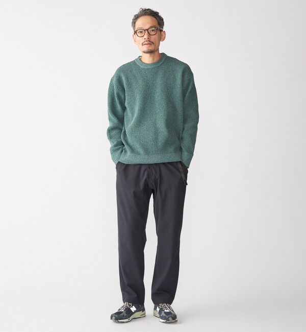 SHIPS「【WEB限定】SHIPS: ビッグシルエット クルーネック レイヤード ニット（ニット+ロンT）」|ニット・セーター|