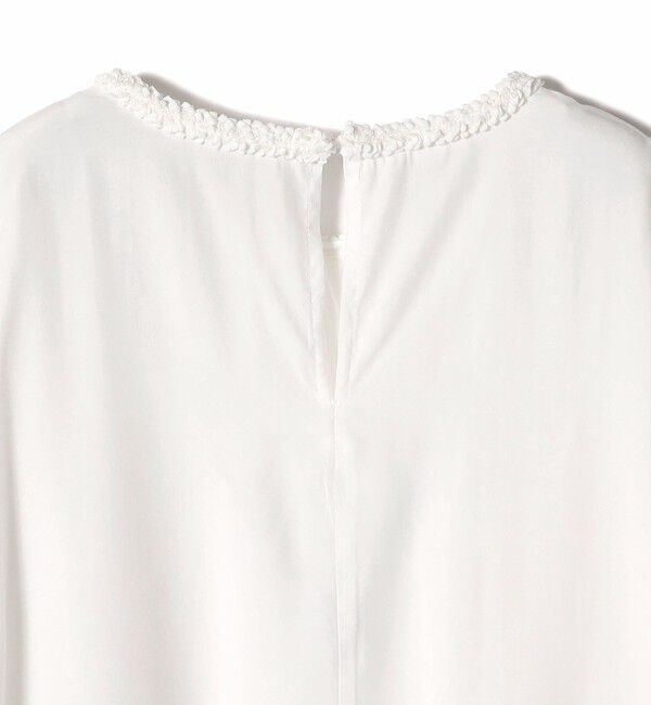 SHIPS Colors 「《予約》SHIPS Colors:〈手洗い可能〉デコレーション クルーネック ブラウス◆」|シャツ・ブラウス|