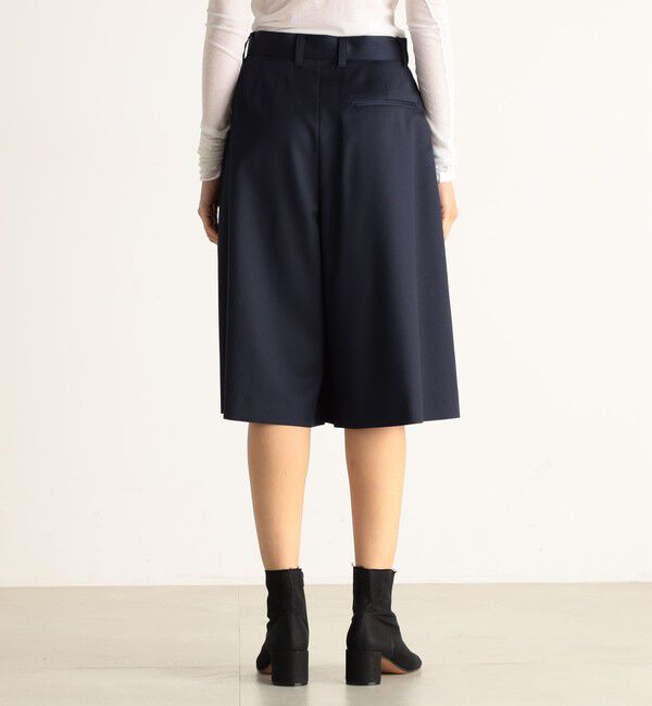 Edition「ゼニア タックワイドハーフパンツ」|キュロット|