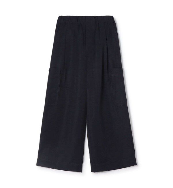 GALERIE VIE「ナイリーギャバジン イージーサイドポケットパンツ」|カーゴ|69 ネイビー