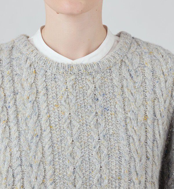 MACPHEE「カラーネップ クルーネックベスト」|ベスト・ジレ|