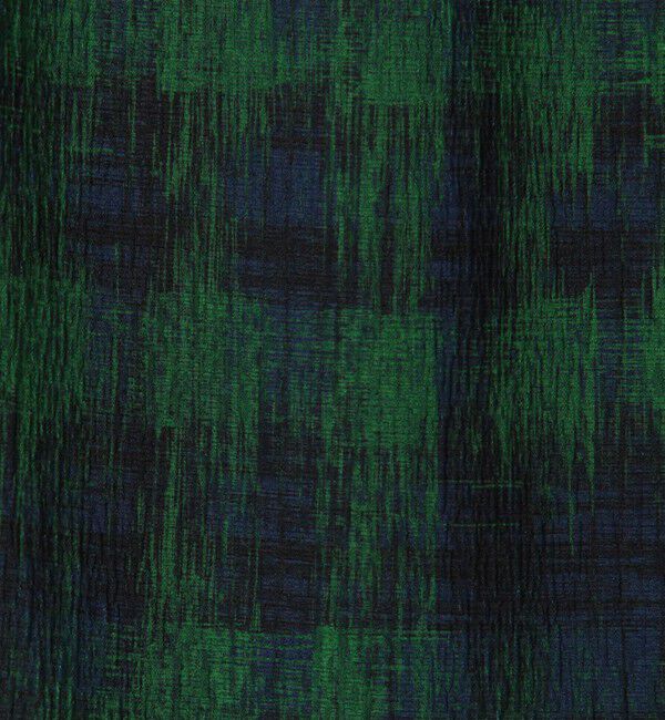 MACPHEE「ドローイングチェックプリント イージースカート」|台形|