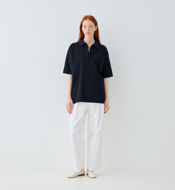 GALERIE VIE「ミラノリブ ビッグポロプルオーバーニット」|ニット・セーター|