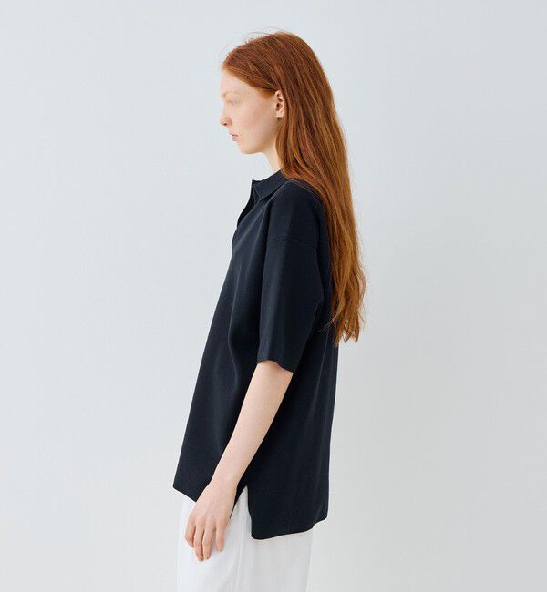 GALERIE VIE「ミラノリブ ビッグポロプルオーバーニット」|ニット・セーター|