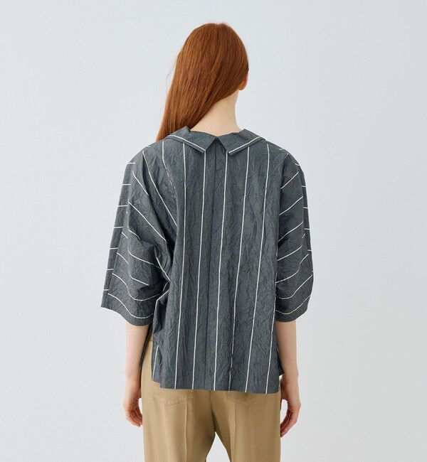 GALERIE VIE「ワッシャーブロード ワイドシャツ」|シャツ・ブラウス|