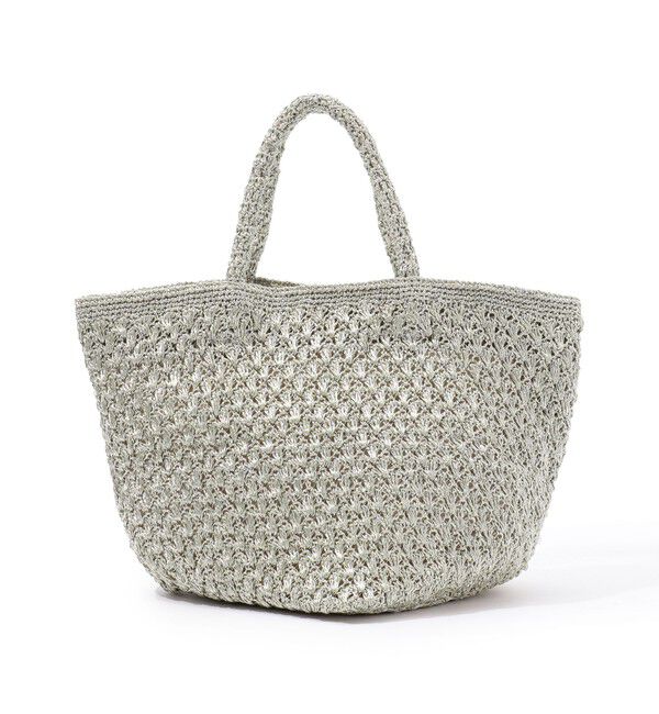 TOMORROWLAND GOODS「TOMORROWLAND LUREX TOTE バッグ」|トートバッグ|81 シルバー