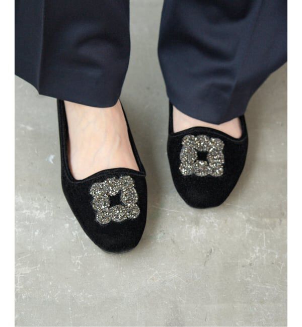 【新品】　IENA MALUS/マリュス VELVET SHOESブラック37 IENA MALUS/マリュス VELVET SHOESブラック37 - メルカリ