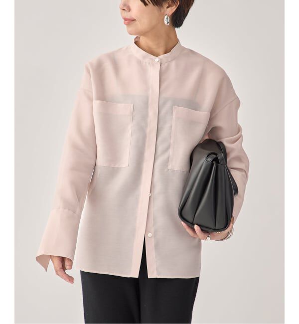 VERMEIL par iena「ブライトオーガンジーシャツ」|シャツ・ブラウス|