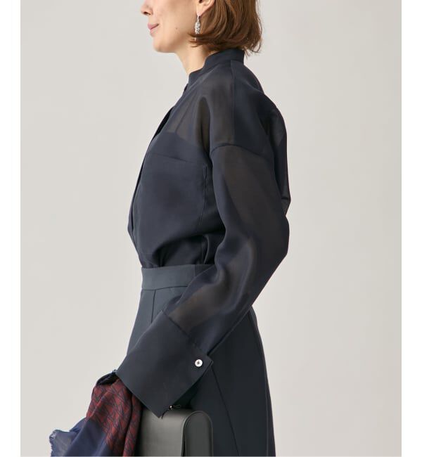 VERMEIL par iena「ブライトオーガンジーシャツ」|シャツ・ブラウス|