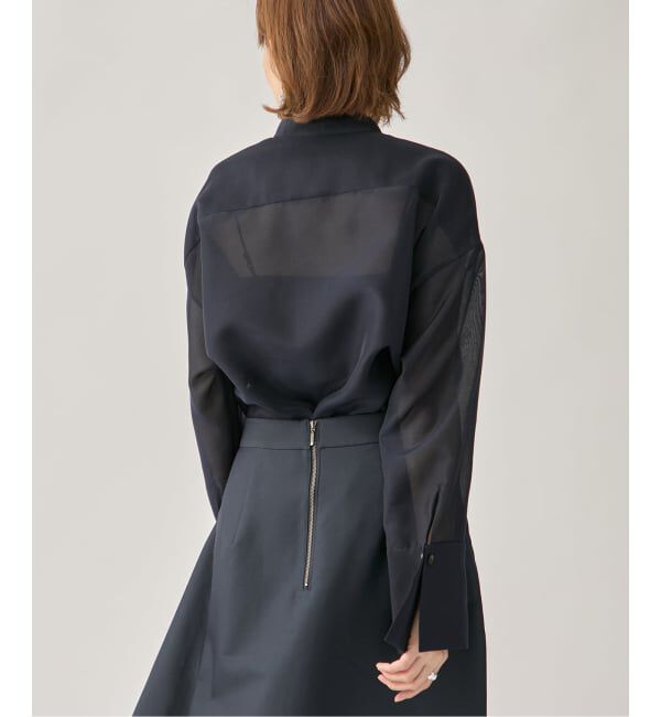 VERMEIL par iena「ブライトオーガンジーシャツ」|シャツ・ブラウス|