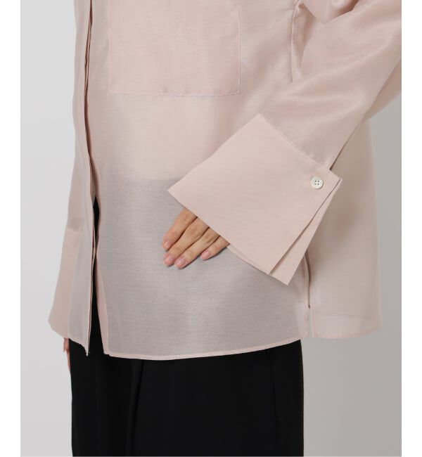 VERMEIL par iena「ブライトオーガンジーシャツ」|シャツ・ブラウス|