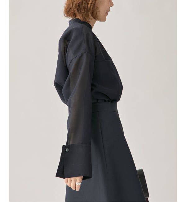 VERMEIL par iena「ブライトオーガンジーシャツ」|シャツ・ブラウス|