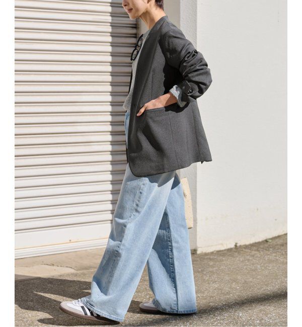 JOURNAL STANDARD relume「《追加》LINYツイルノーカラージャケット」|ノーカラージャケット|