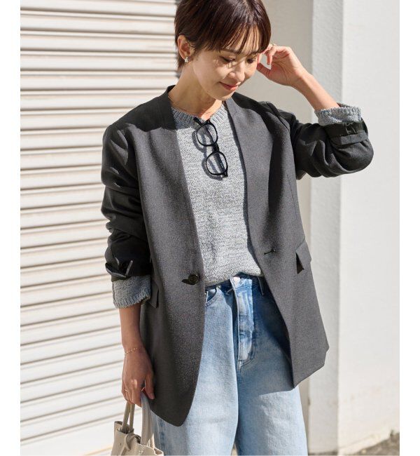 JOURNAL STANDARD relume「《追加》LINYツイルノーカラージャケット」|ノーカラージャケット|
