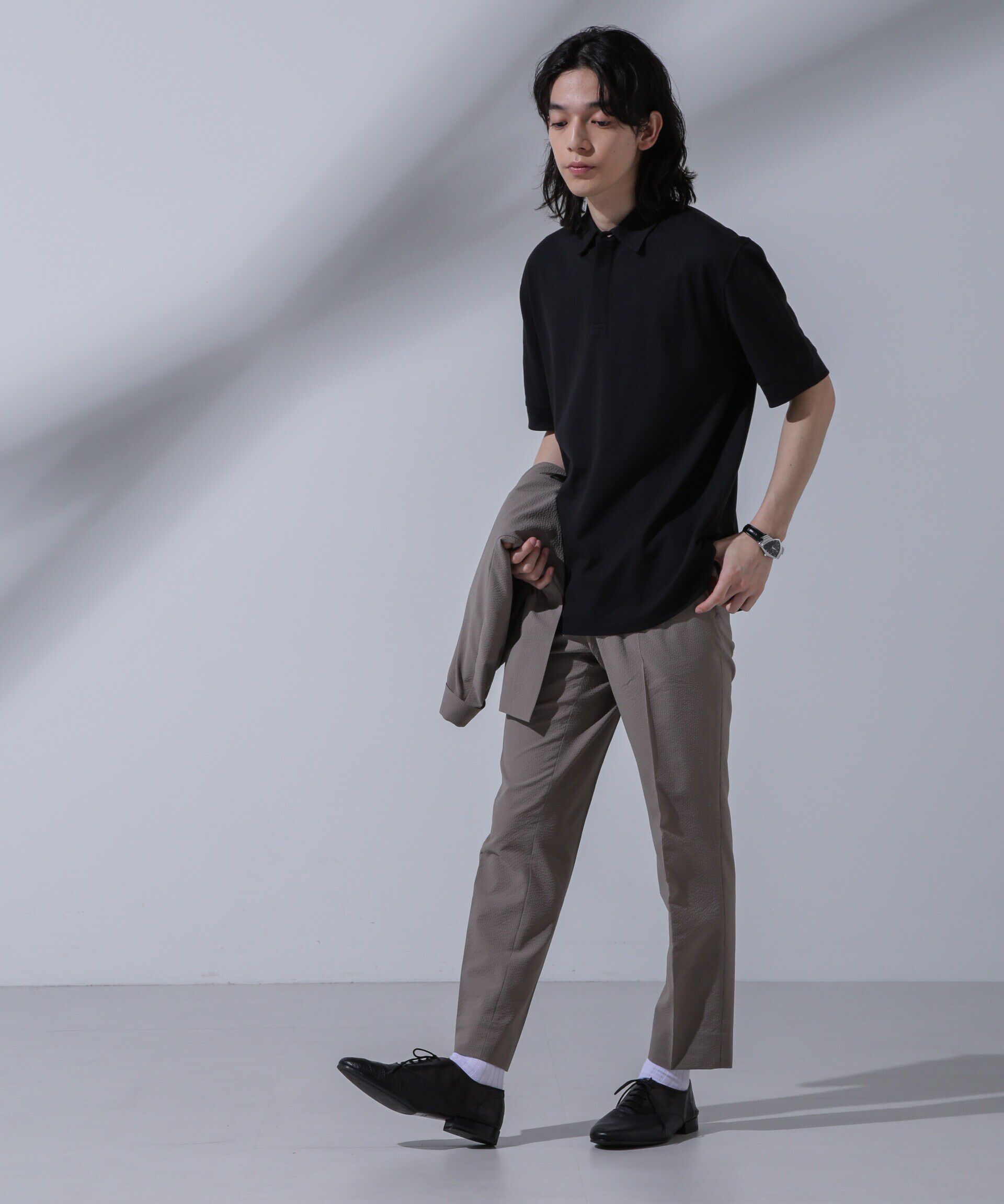 nano･universe「Anti Soaked(R) 汗染み防止 比翼ポロシャツ」|Tシャツ・カットソー|