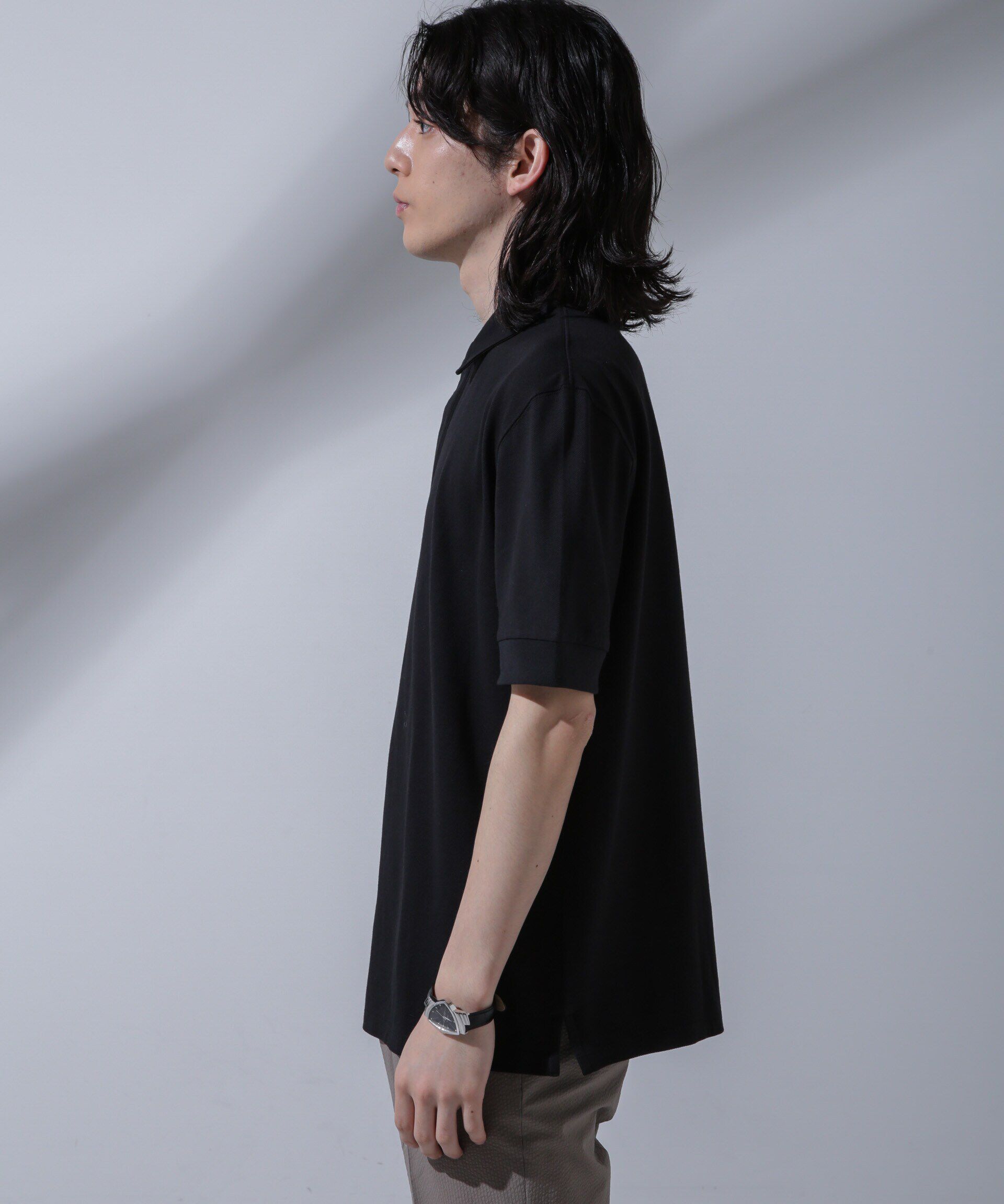 nano･universe「Anti Soaked(R) 汗染み防止 比翼ポロシャツ」|Tシャツ・カットソー|