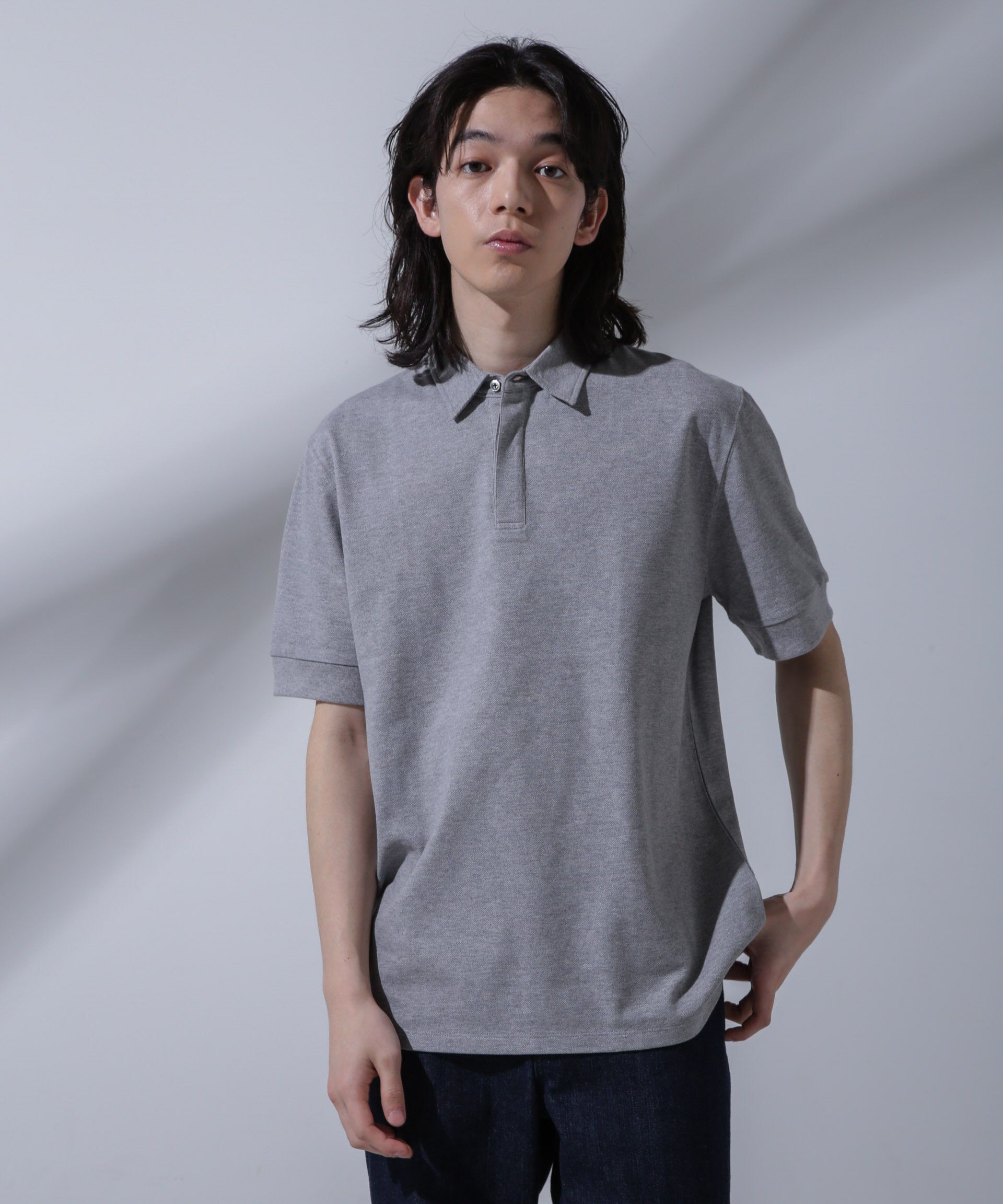 nano･universe「Anti Soaked(R) 汗染み防止 比翼ポロシャツ」|Tシャツ・カットソー|