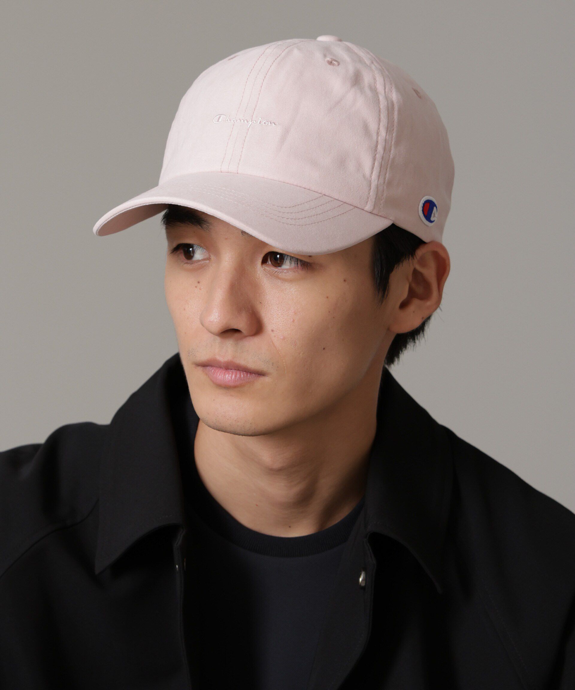 nano･universe「Champion/ピーチスエードキャップ」|キャップ・キャスケット|ピンク