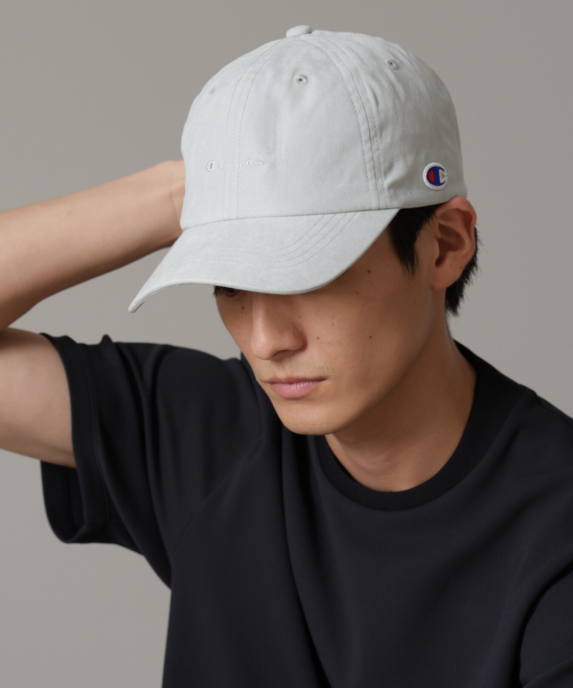 nano･universe「Champion/ピーチスエードキャップ」|キャップ・キャスケット|