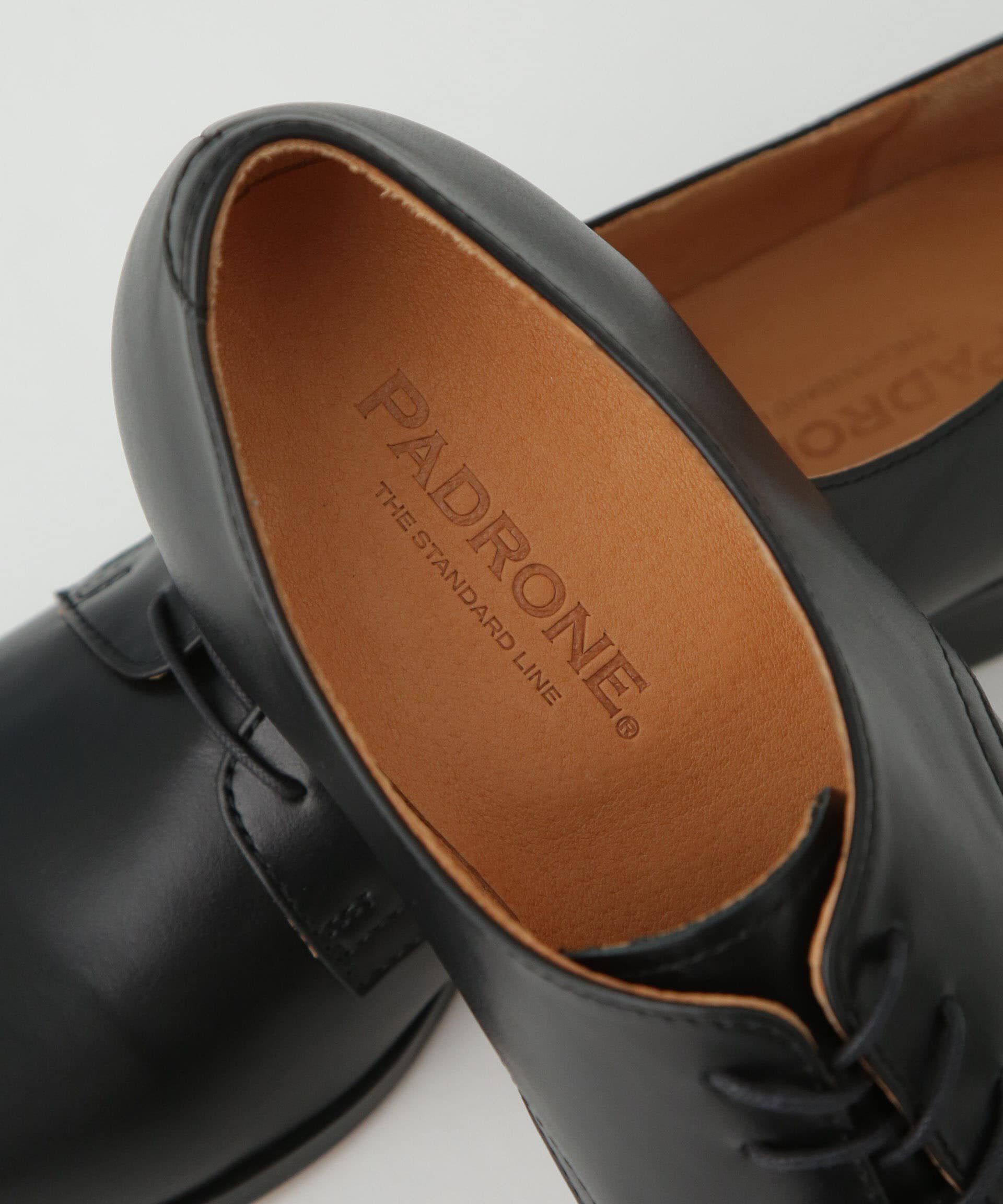 nano･universe「PADRONE THE STANDARD LINE/別注 DERBY PLAIN TOE /プレーン トゥ」|ビジネス・ドレスシューズ|