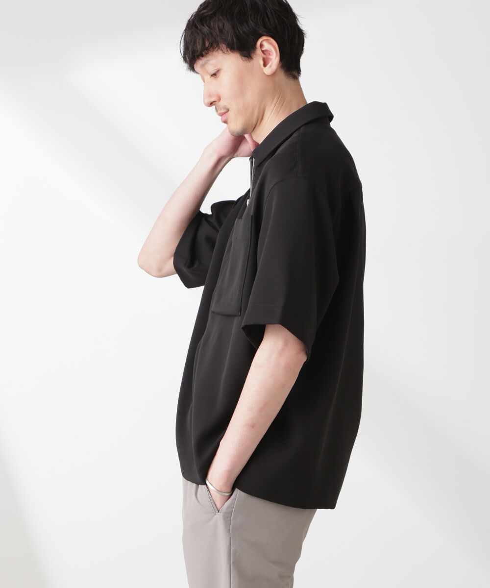 nano･universe「Epoche ハーフZIPシャツ」|シャツ・ブラウス|