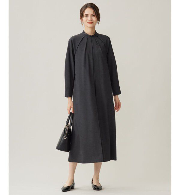 自由区「【洗える】ウーステッドトロ ワンピース」|ワンピース|