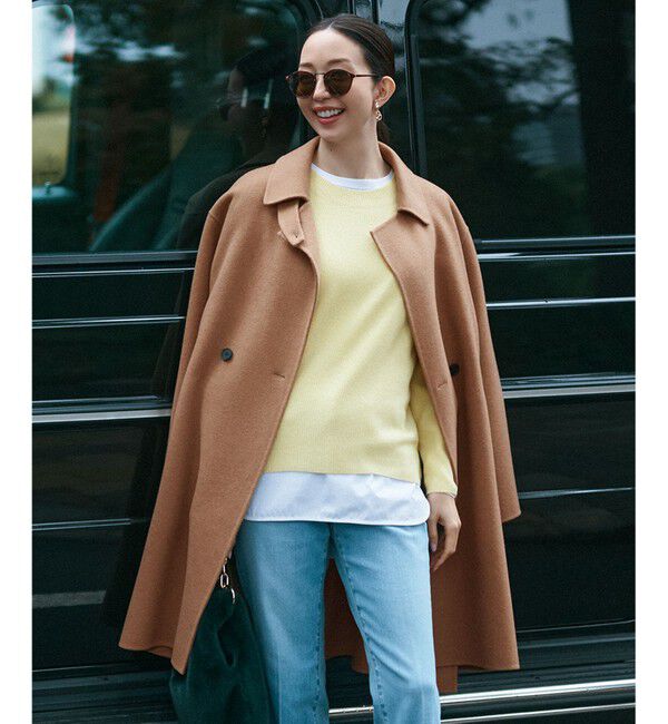 23区「【滝沢眞規子さん着用/Oggi掲載】MANTECOPure リバーコート」|チェスターコート|キャメル系