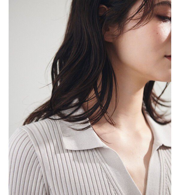 Grace Class「リブポロニットカーディガン」|カーディガン|