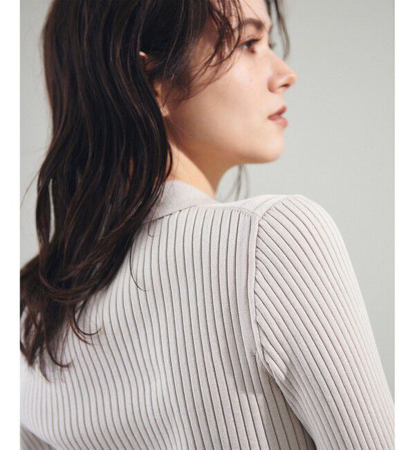 Grace Class「リブポロニットカーディガン」|カーディガン|