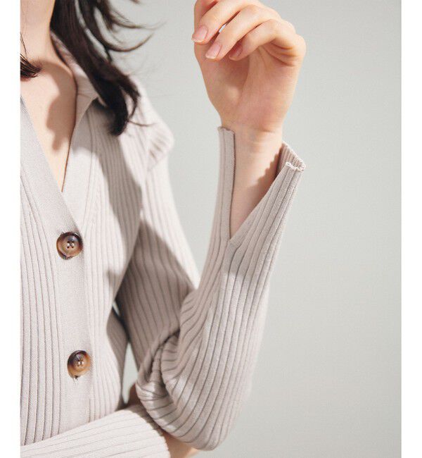 Grace Class「リブポロニットカーディガン」|カーディガン|