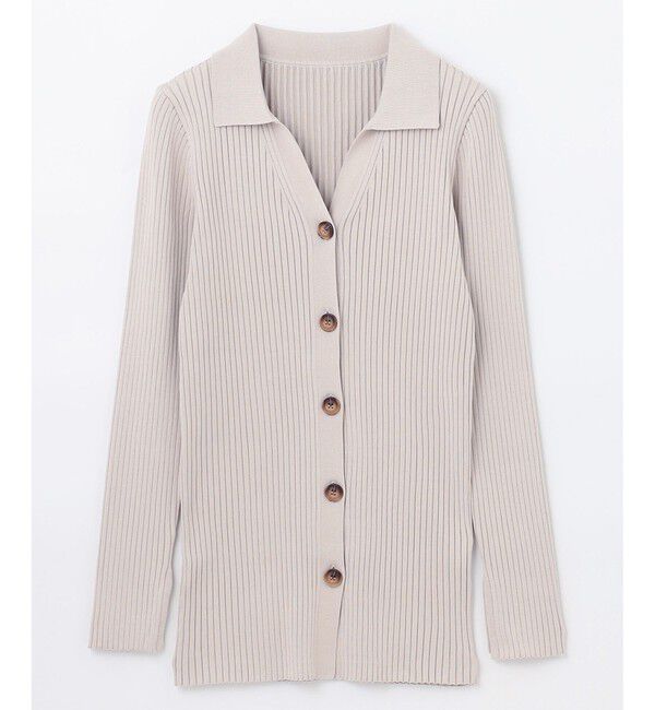 Grace Class「リブポロニットカーディガン」|カーディガン|