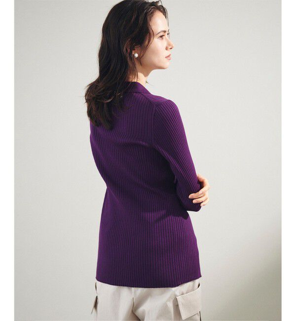 Grace Class「リブポロニットカーディガン」|カーディガン|