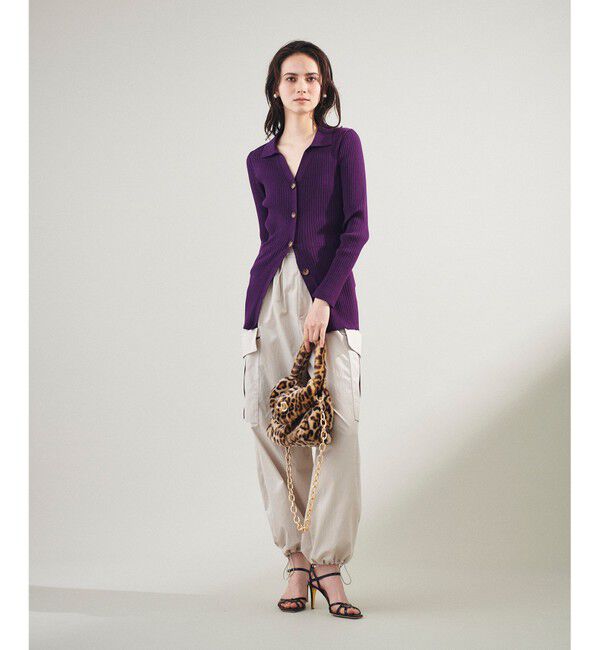 Grace Class「リブポロニットカーディガン」|カーディガン|