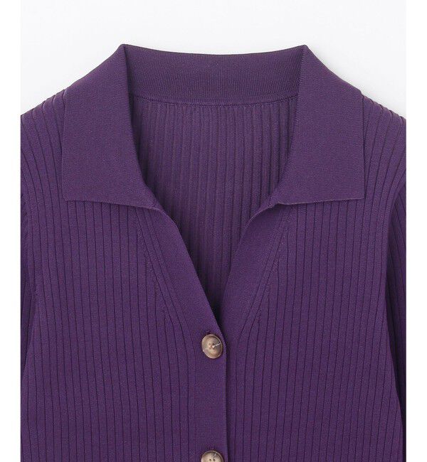 Grace Class「リブポロニットカーディガン」|カーディガン|