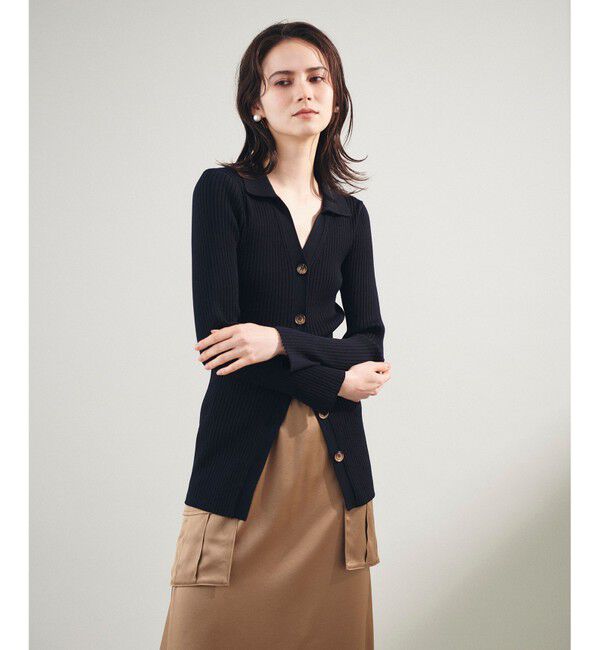 Grace Class「リブポロニットカーディガン」|カーディガン|