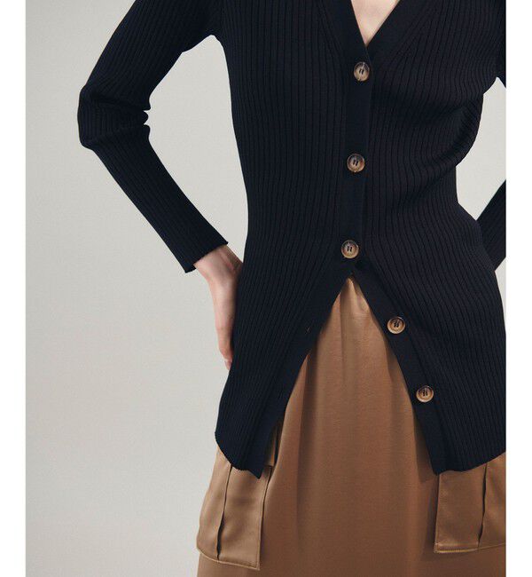 Grace Class「リブポロニットカーディガン」|カーディガン|